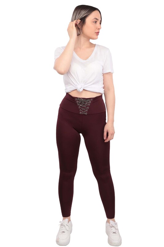 SİMİSSO - Leydi Laced Leggings | Plum