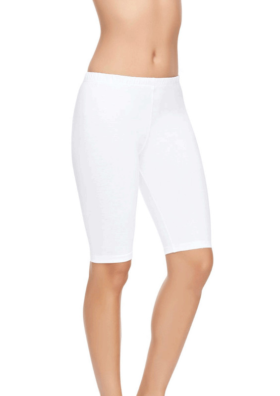 TUTKU ELİT - Tutku Elit High-Knee Modal Elastane Short Woman Leggings 2103 | White