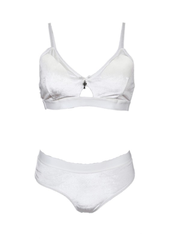 COTTONHILL - Cottonhill Unsupported Bra Set 1835 | Cream