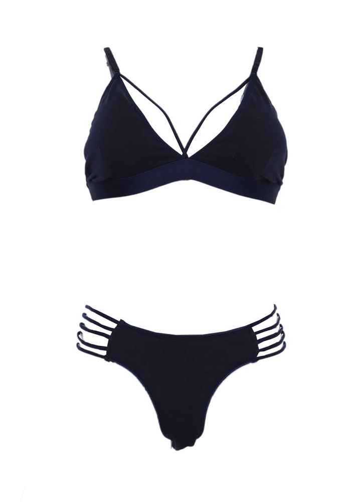 Cottonhill Unsupported Bra Set 1817 | Ultramarine