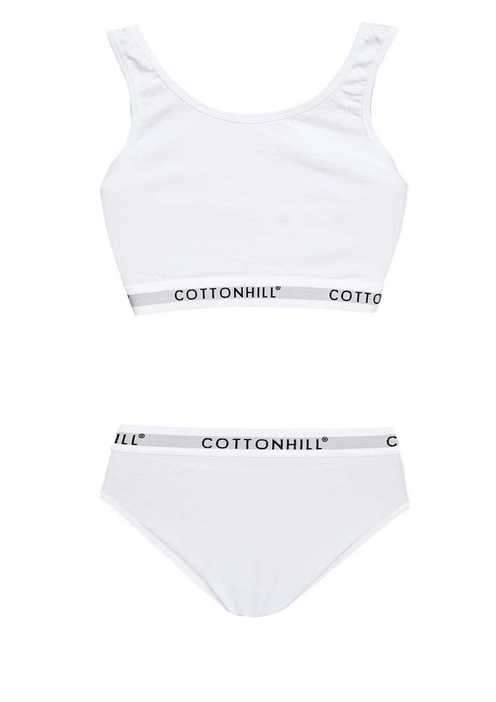 Cottonhill Unsupported Bra Set 1815 | White