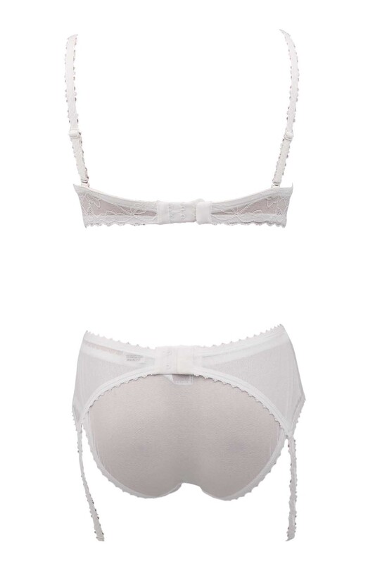 Le Jardin Lara Garter 5260 | Ecru - Thumbnail