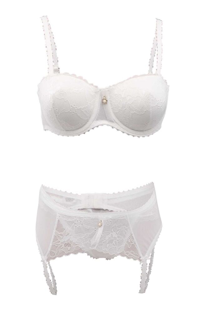 Le Jardin Lara Garter 5260 | Ecru