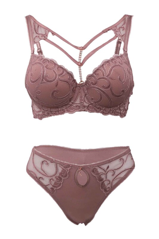 Le Jardin Mercia Push-up Bra Set 5010 | Mink Pink - Thumbnail