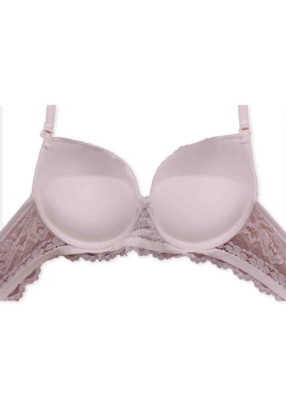 Pinx Push Up Bra Set 10000 | Ecru - Thumbnail
