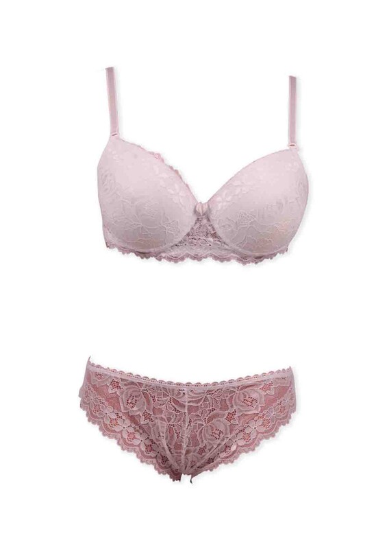 Pinx Push Up Bra Set 10000 | Ecru - Thumbnail