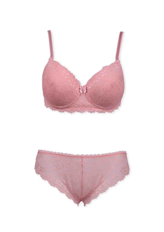 Pinx Push Up Bra Set 10000 | Salmon - Thumbnail