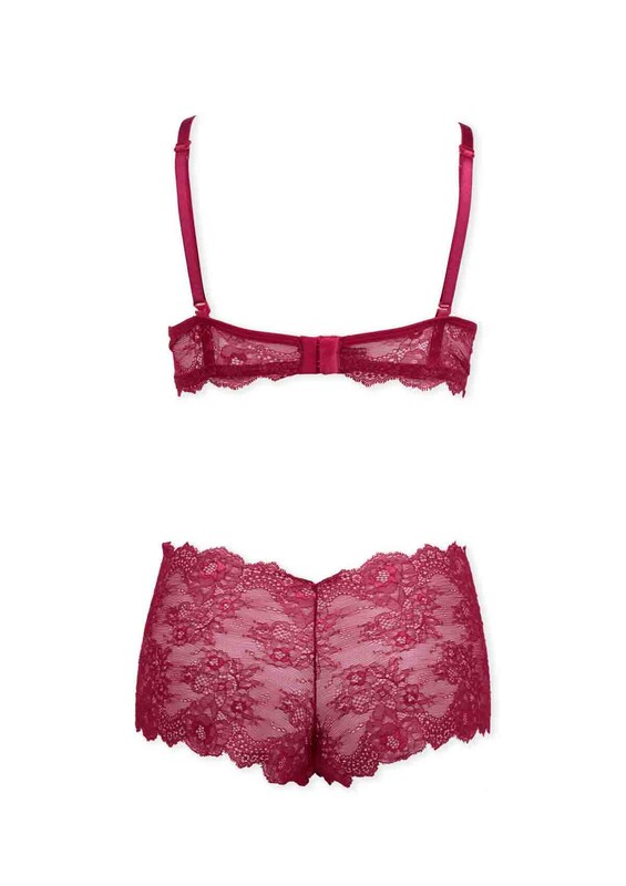 Pinx Unsupported Bra Set 10100 | Bordeaux - Thumbnail