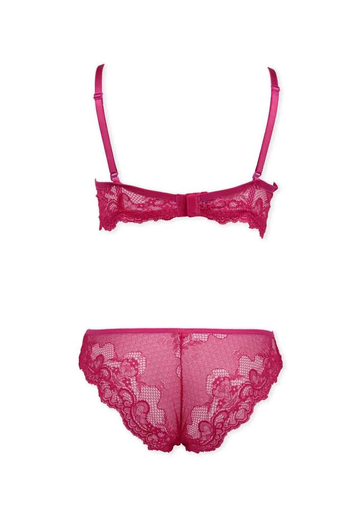 Pinx Unsupported Bra Set 10100 | Fuschia
