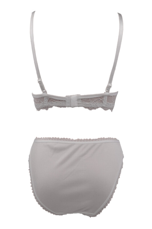 Fulyam Supported Laced Bra Set | Cream - Thumbnail