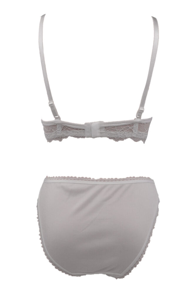 Fulyam Supported Laced Bra Set | Cream