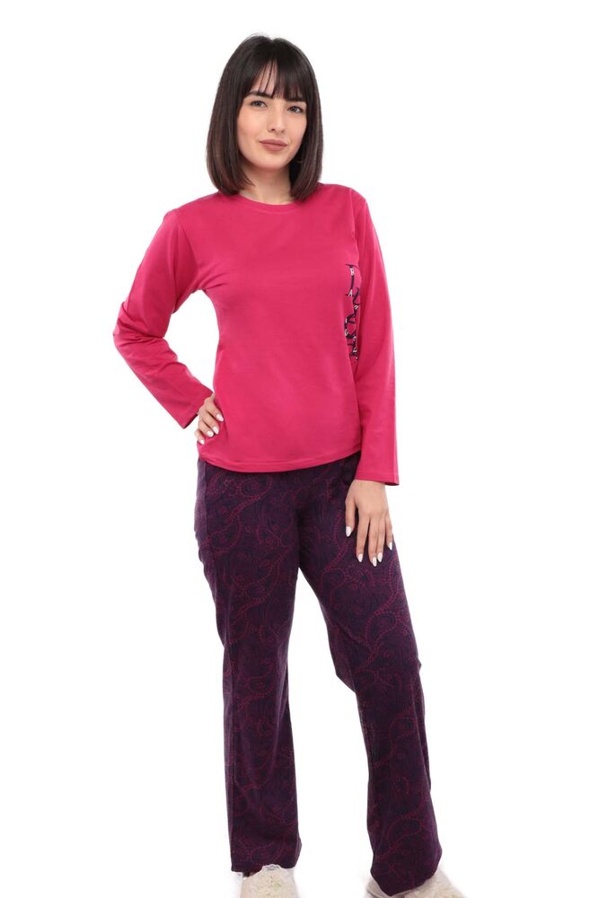 Aydoğan Modal Long Sleeved Woman Pajama Set 4427 | Pink