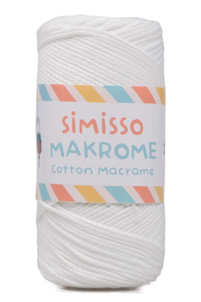 Cotton Macrame Cord 250 Meters 2 mm| Snow White