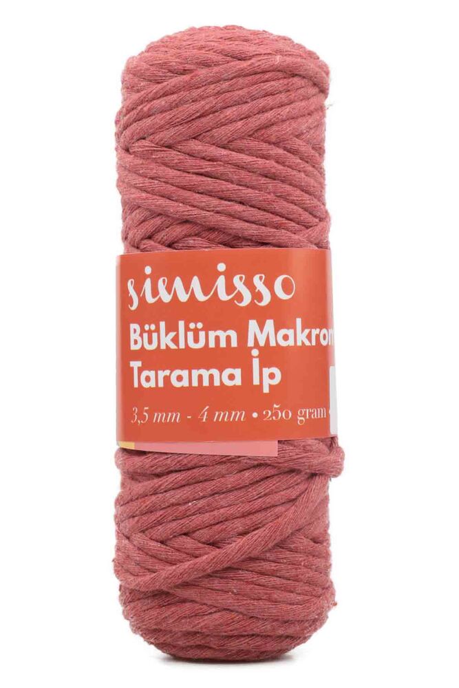Twisted Macrame Simisso|Brick red 506 