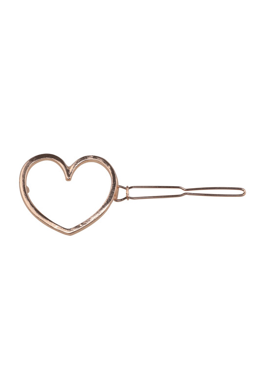 SİMİSSO - Heart Macrame Hair Clip /Gold