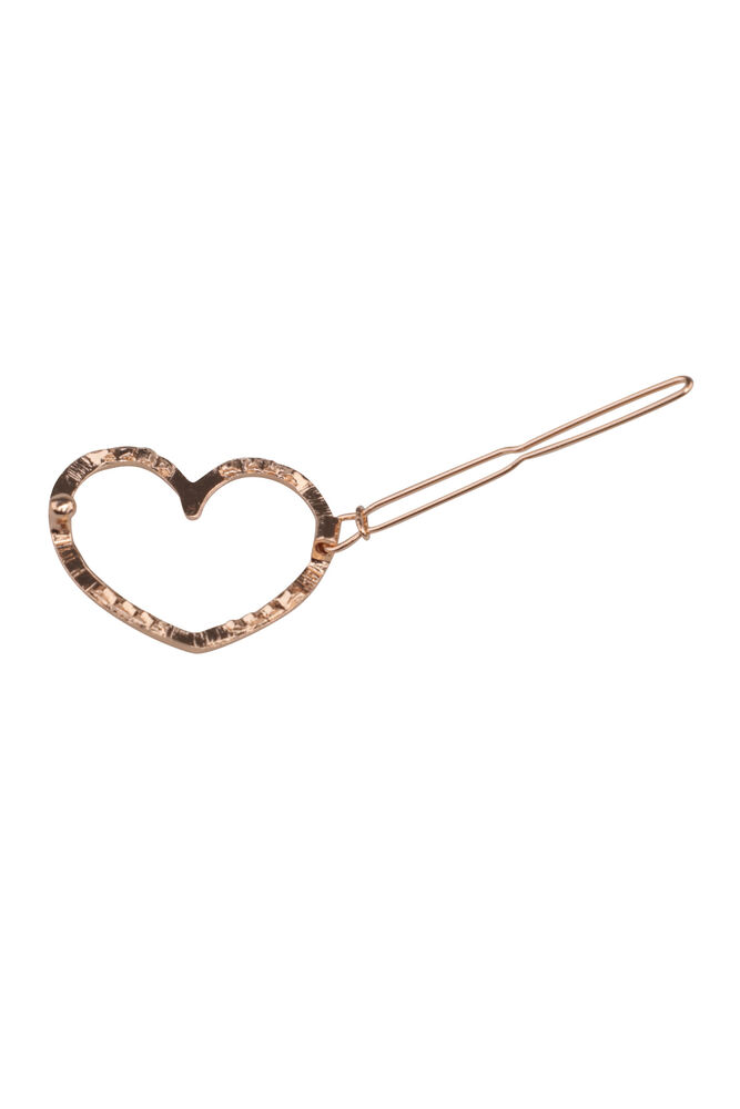Heart Macrame Hair Clip /Gold