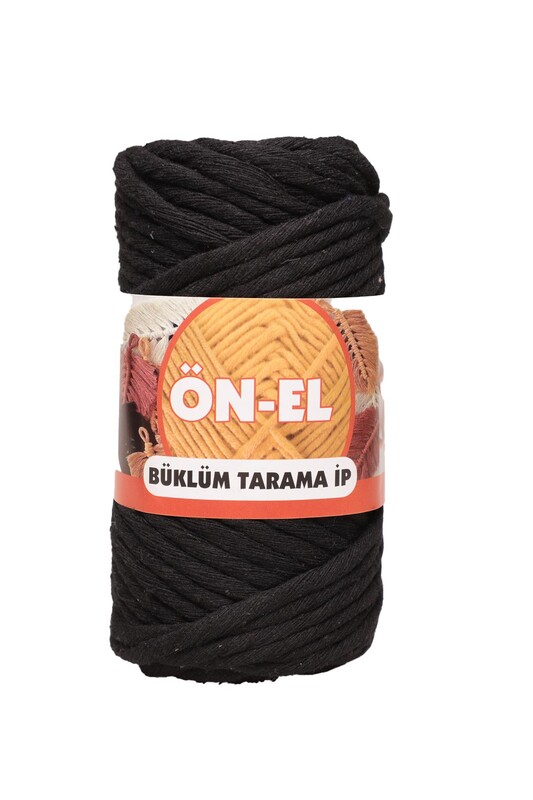 ÖNEL - Önel Büklüm Tarama Makrome İpi 250 gr. | Siyah