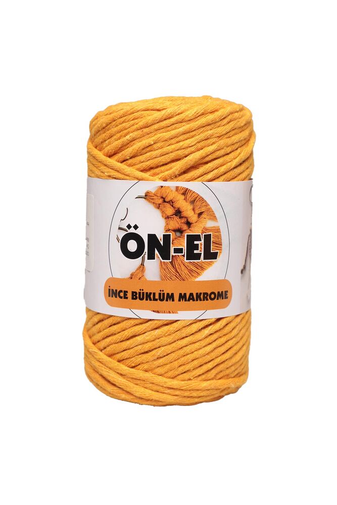 Önel İnce Büklüm Tarama Makrome İpi 250 gr. | Hardal
