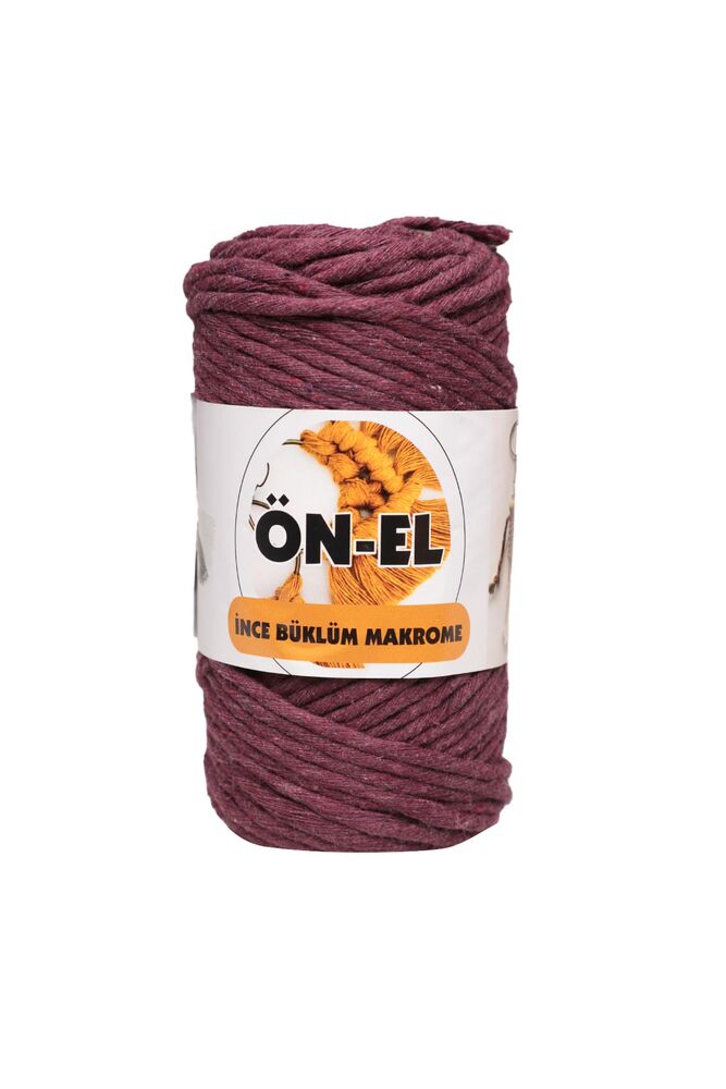Önel İnce Büklüm Tarama Makrome İpi 250 gr. | Bordo