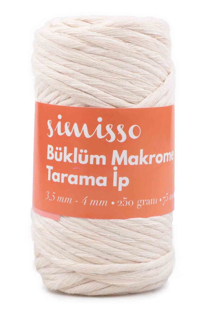 Simisso Tarama Makrome İpi | Açık Krem