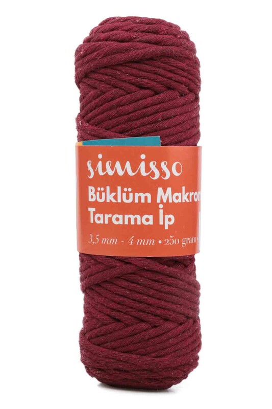 SİMİSSO - Simisso Tarama Makrome İpi Bordo 502