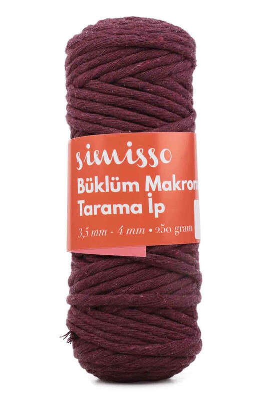 SİMİSSO - Simisso Tarama Makrome İpi Mürdüm 501