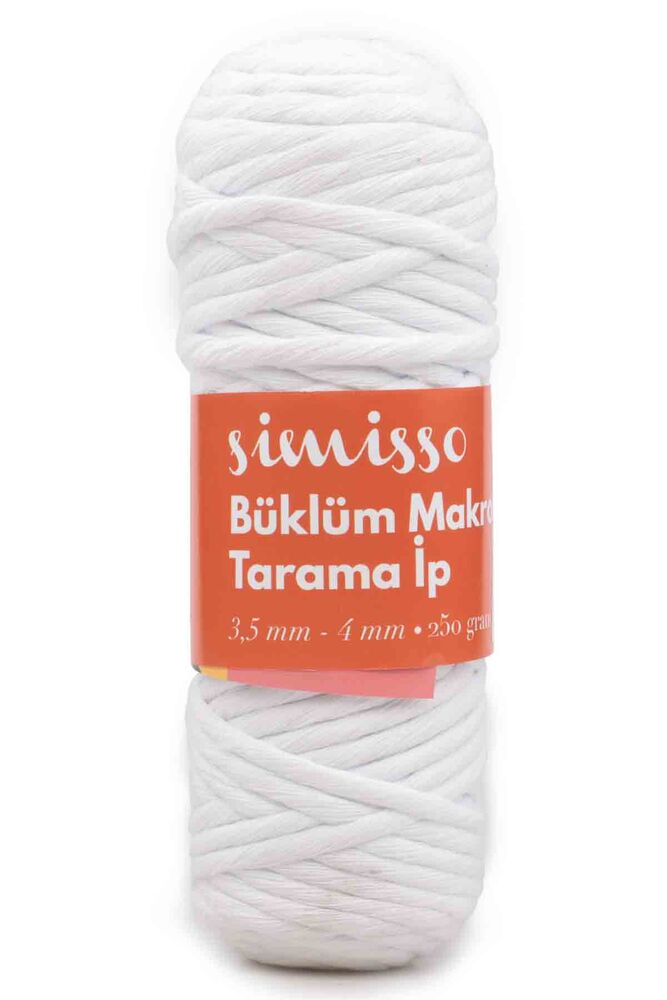 Simisso Tarama Makrome İpi Beyaz 306