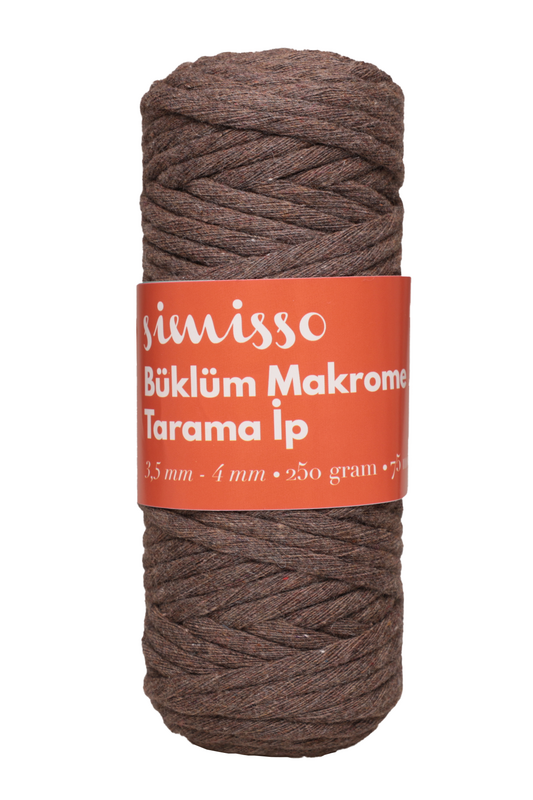 SİMİSSO - Simisso Tarama Makrome İpi Kahverengi 306
