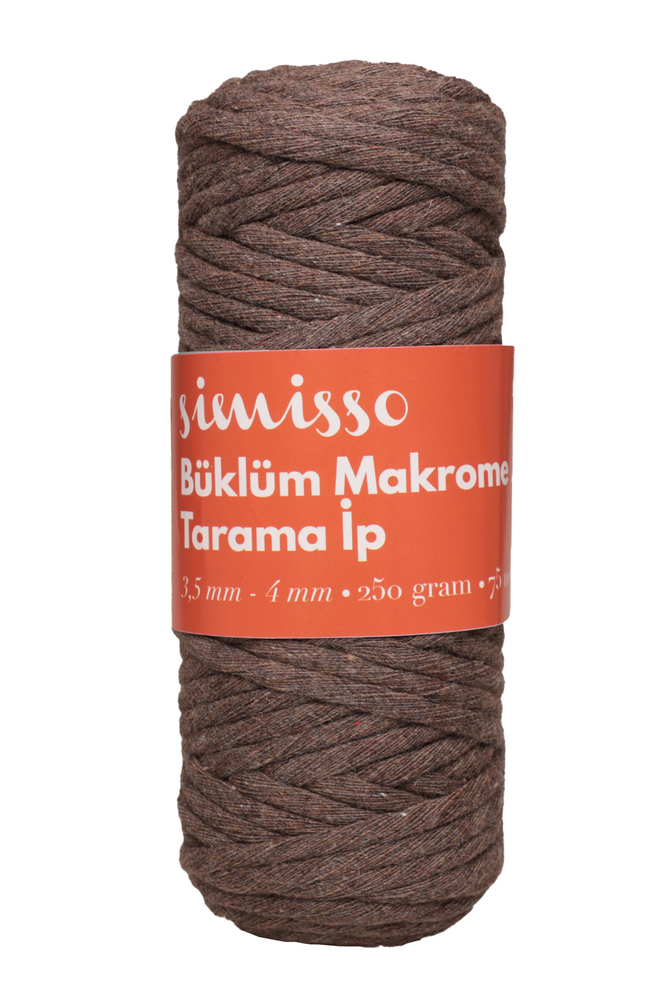 Simisso Tarama Makrome İpi Kahverengi 306
