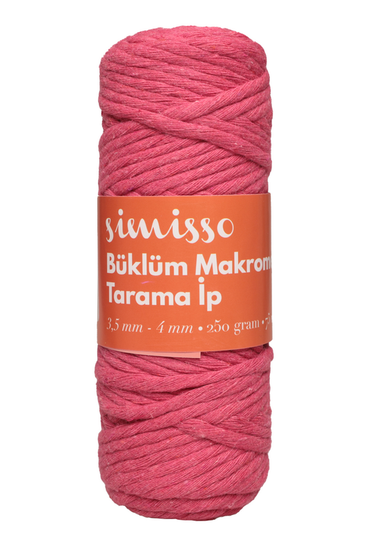 SİMİSSO - Simisso Tarama Makrome İpi Fuşya 311