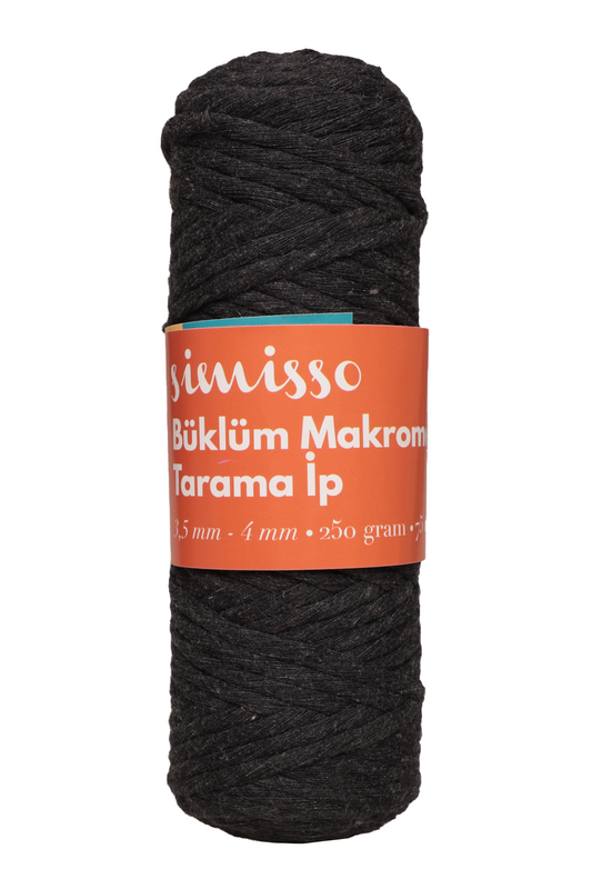 SİMİSSO - Simisso Tarama Makrome İpi Antrasit 312