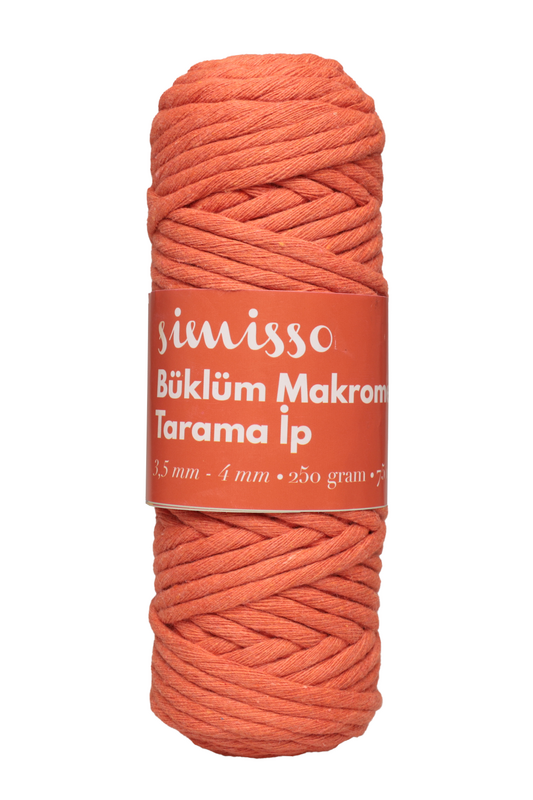 SİMİSSO - Simisso Tarama Makrome İpi Turuncu 314
