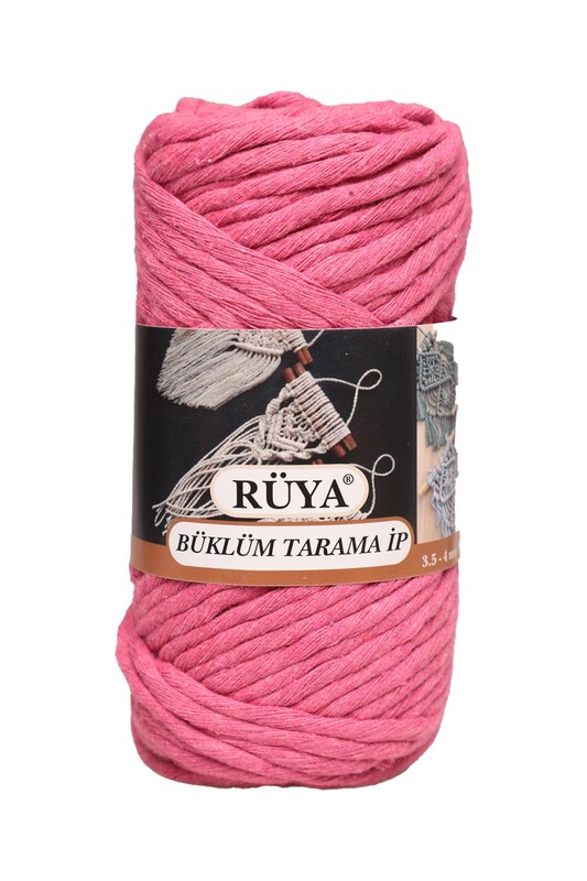 SİMİSSO - Rüya Büklüm Tarama Makrome İpi 250 gr. | Pembe