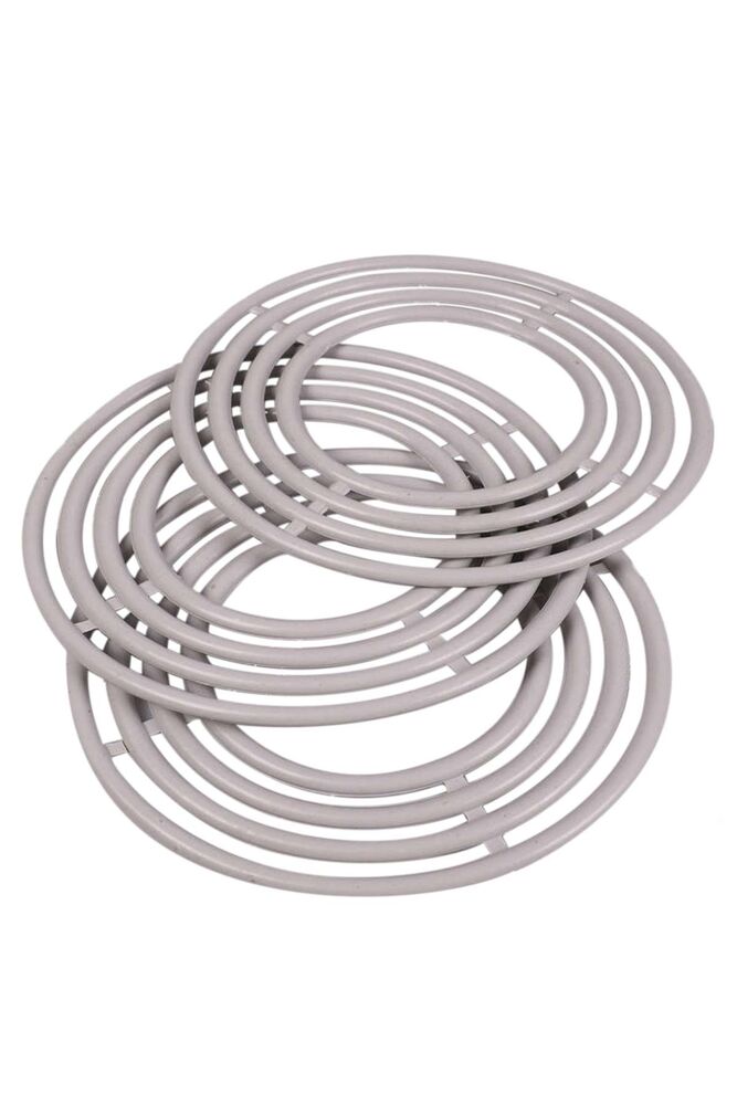 Simisso Makrome Halkası 4 ' lü 1 No | Gri