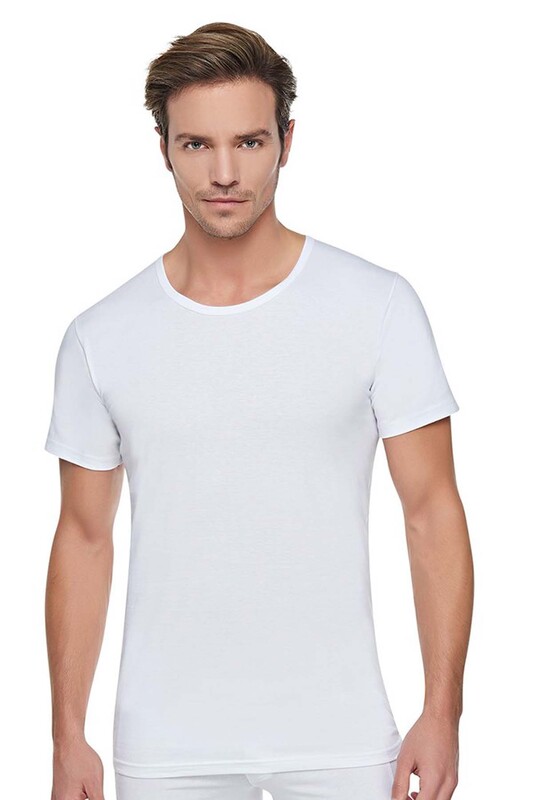 TUTKU - Tutku Cotton Crew Neck Man Undershirt 103 | White