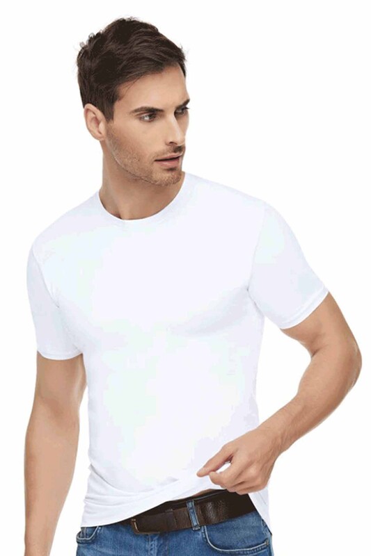 TUTKU ELİT - Tutku Elite Cotton Crew Neck Man Flannel 1003 | White