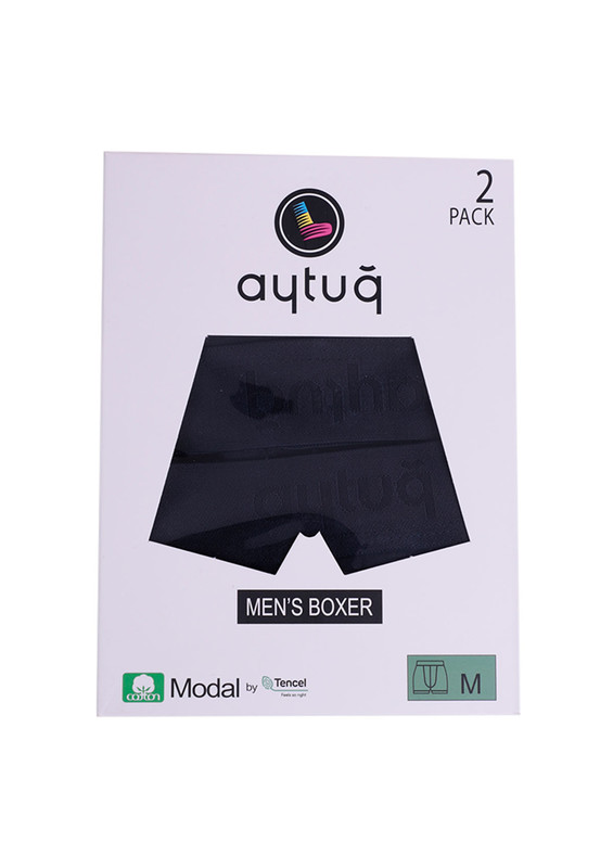 Aytuğ Modal Boxer 2'li | Lacivert - Thumbnail