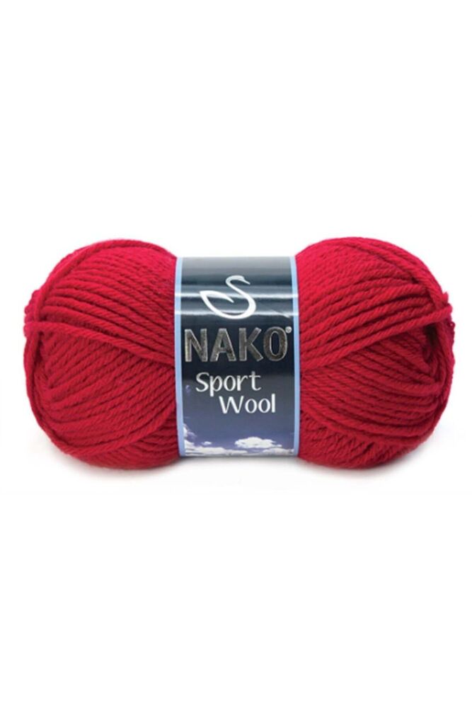 Пряжа Nako Sport Wool 100гр./красный 3641