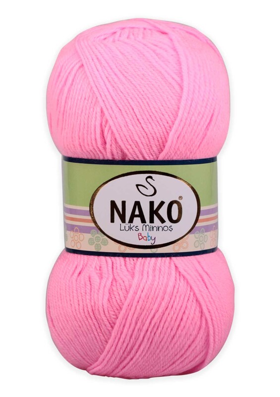 NAKO - Nako Lüks Minnoş El Örgü İpi | Pembe 11158