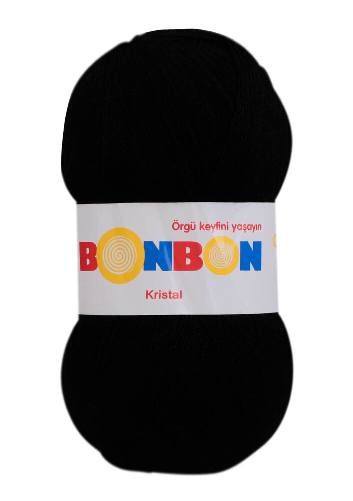 Bonbon Kristal El Örgü İpi | Siyah 98206