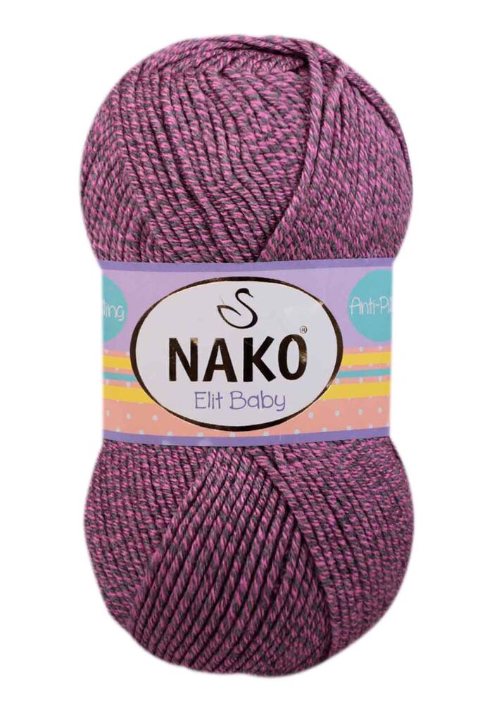 Nako Elit Baby El Örgü İpi | Pembe Gri Muline 21352