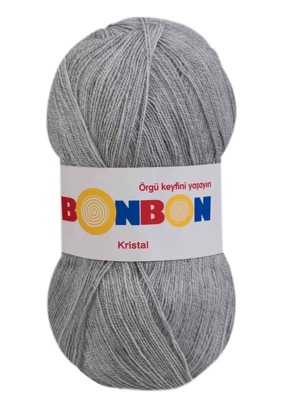 NAKO - Bonbon Kristal El Örgü İpi | Açık Gri 98233