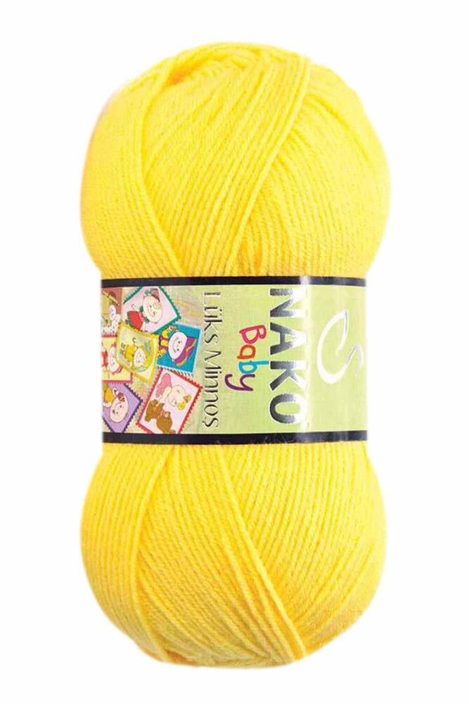 Nako Lüks Minnoş Yarn| Yellow 145
