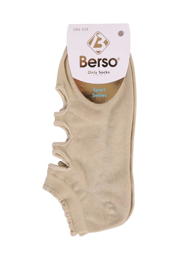 Berso Üstü Delikli Babet Çorap 089 | Bej Berso Üstü Delikli Babet Çorap 089 | Bej