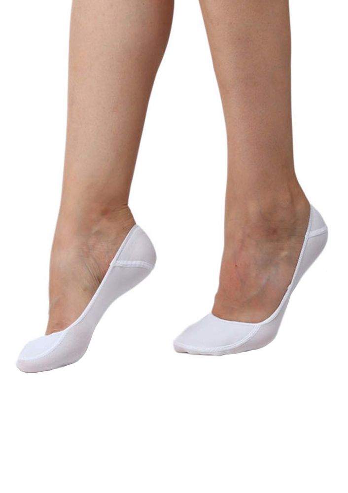 Dore Micro No Show Socks | White