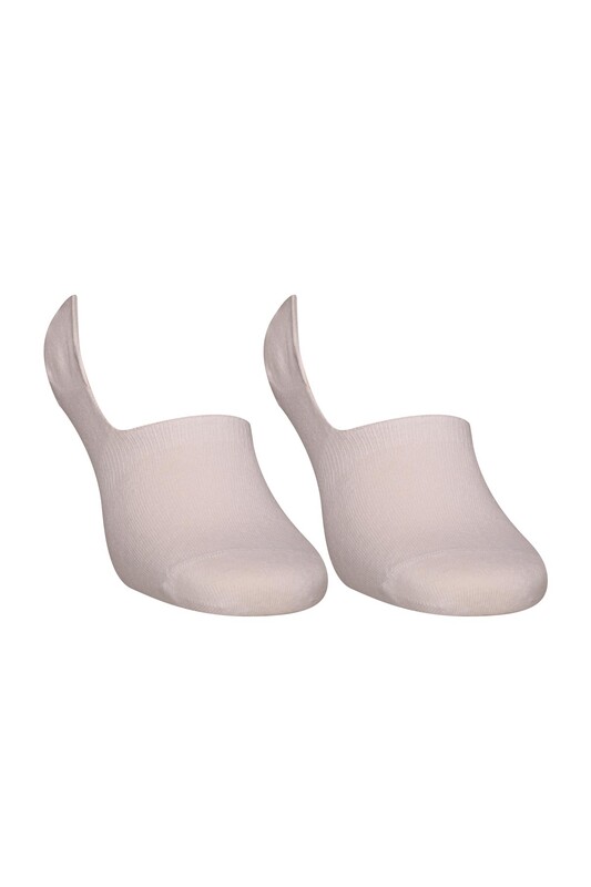 DÜNDAR - Dündar Plus Cotton Woman No Show Socks | White