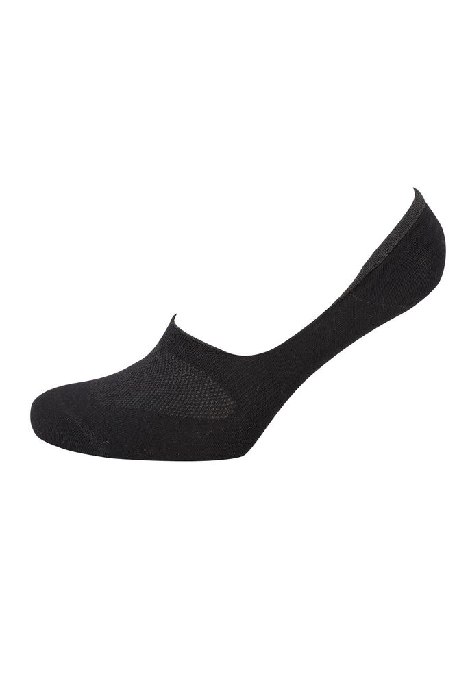Man Seamless Bamboo No Show Socks 7020 | Black
