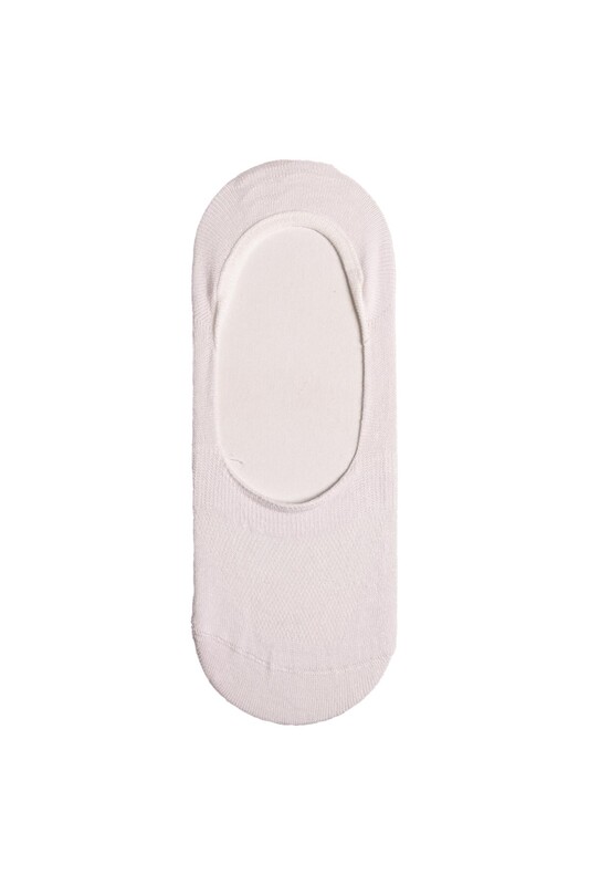 MOSAİC - Woman Seamless Bamboo No Show Socks 4020 | White