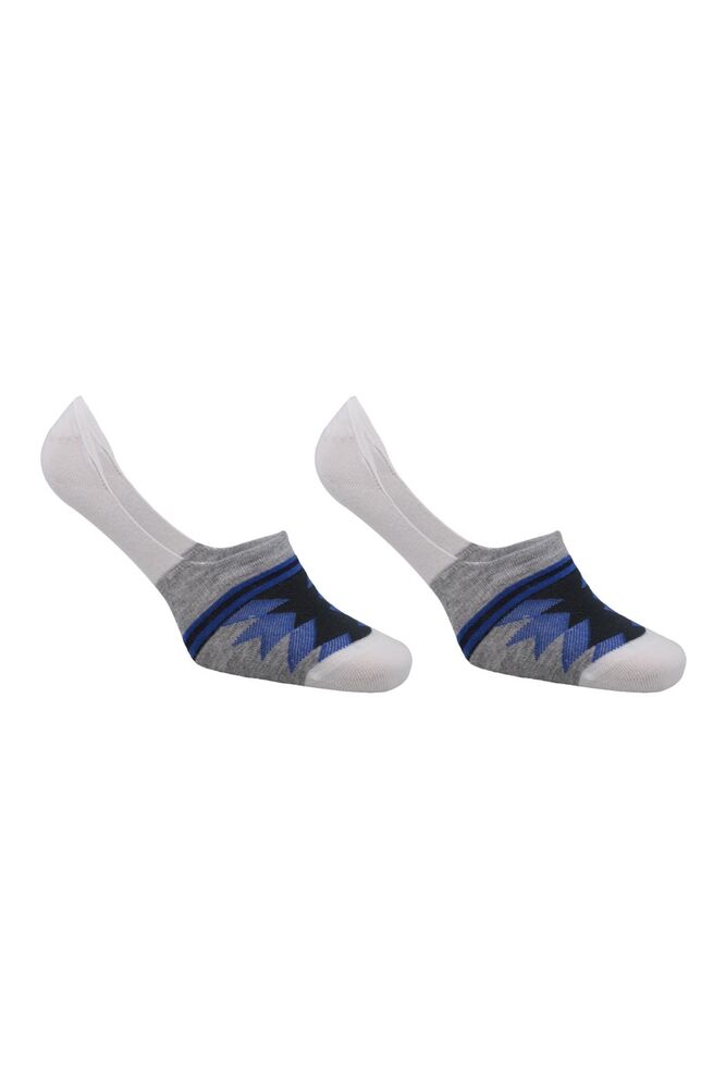 Roff Patterned Man Bamboo No Show Socks 10229 | Blue