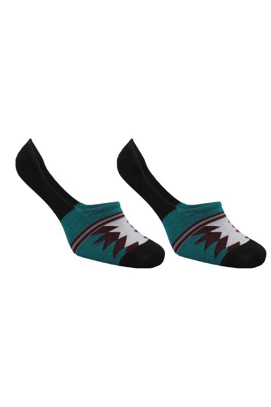 ROFF - Roff Man Patterned Bamboo No Show Socks 10229 | Black
